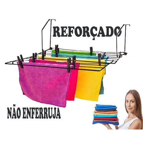 Varal De Porta Para Apartamento Janela Dobravel Retratil Shopee Brasil