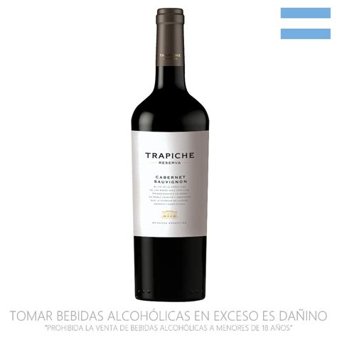 Vino Tinto Cabernet Sauvignon Trapiche Reserva X750ml PERUFARMA SA