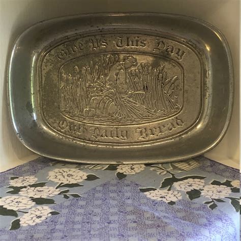 Give Us This Day Our Daily Bread Vintage Plate Etsy