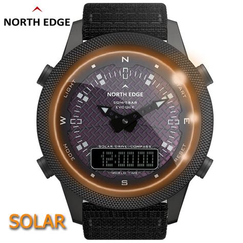 RoHS Approved Solar Powered Compass Alarm Count Down Steel Watches ...