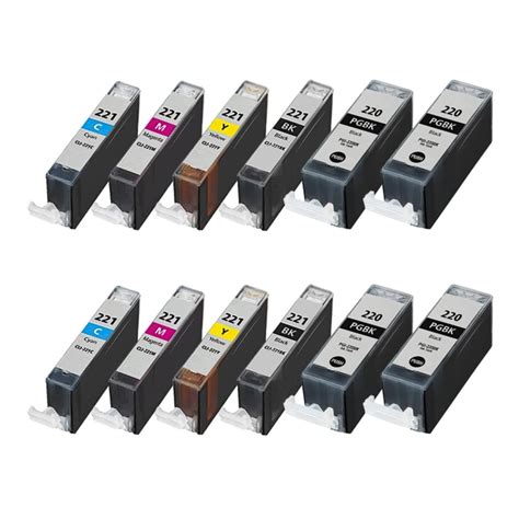 Compatible Canon Pgi Cli Set Of Ink Cartridges Pigment