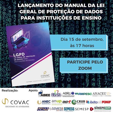 Lan Amento Do Manual Da Lei Geral De Prote O De Dados Para