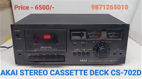 Akai Stereo Cassette Deck Cs D Price Only Contact No