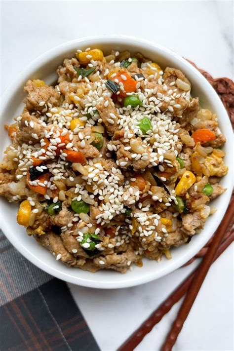 Ground Turkey Fried Rice With Brown Rice Hellofrozenbananas