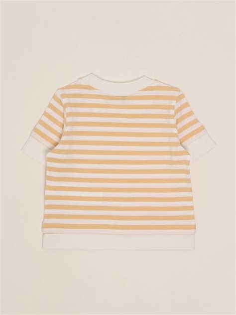T Shirt Bambina In Cotone K Zw Bianco Nude Caposerio