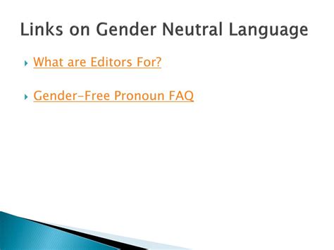 Ppt “gender Neutral Language” Powerpoint Presentation Id 512213