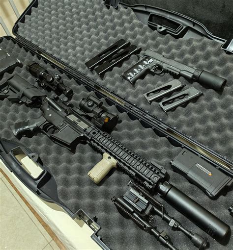 My First Babies ☺️bolt Mk18 Mod 1 Cybergun 1911 Blackened Rairsoft