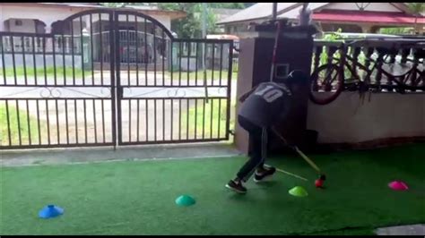 Pertandingan Kemahiran Hoki Menggelecek Slalom L12 Muhammad Idlan