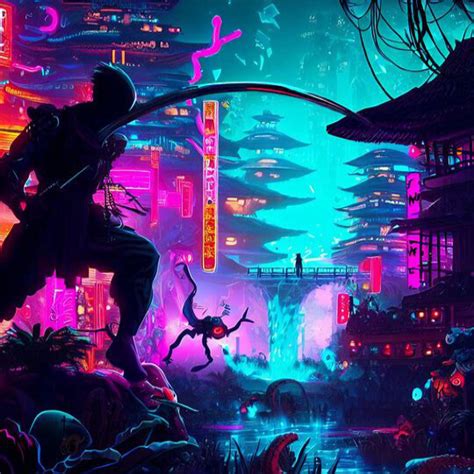 ArtStation - Ninja Cyberpunk Wonderland | Artworks