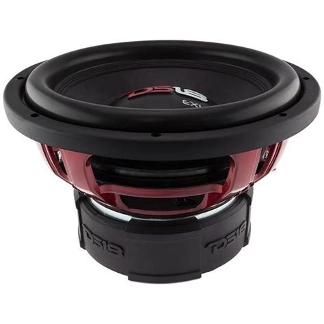 12 1250 Watt RMS Dual Voice Coil 2 Ohm Red Frame Subwoofer EXL 12 2D