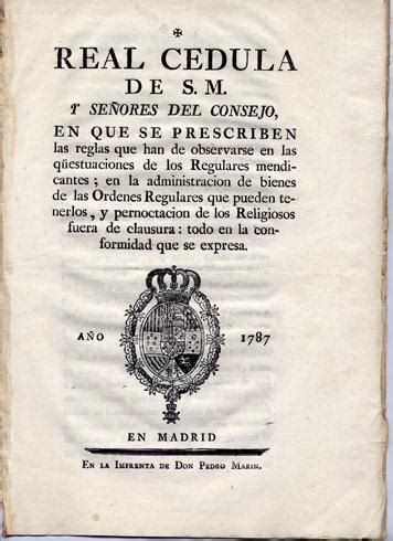 Real C Dula De S M Carlos Iii Y Se Ores Del Consejo En Que Se