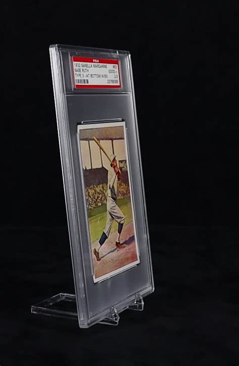 Babe Ruth 1932 Sanella Margarine Type 2 Sanella At Bottom 83B PSA 2