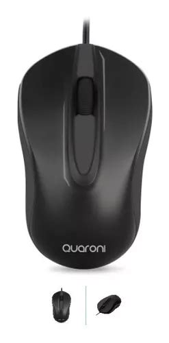 Mouse Optico Quaroni Alambrico Negro 1200 Dpi Maq01n MercadoLibre