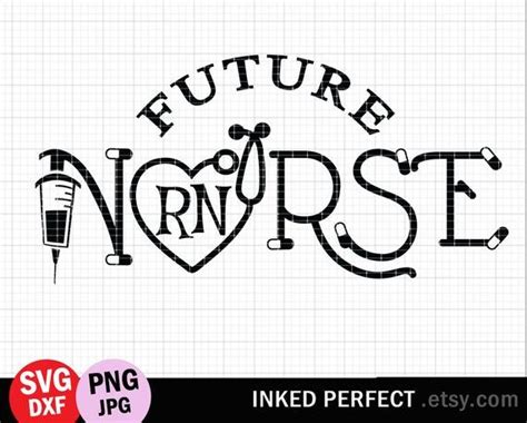 Future Registered Nurse Svg Rn Loading Nursing Student School Dxf