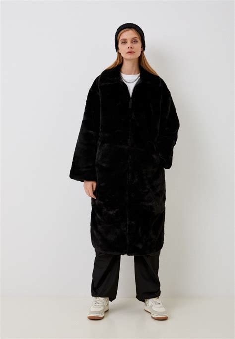 Шуба Nike W NSW Faux Fur Long Jacket, цвет: черный, RTLACV574301 ...