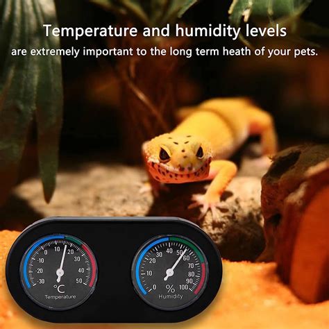 Buy Tfwadmx Reptile Terrarium Thermometer Hygrometer Dual Dial