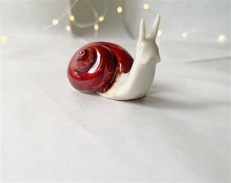 Snail Sculpture Cute Snail Ceramic Snail Snail Figurine Ceramic Art