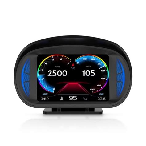 Affichage tête haute de voiture OBD GPS multifonctions Lampe d