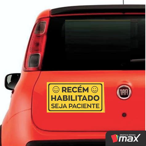 Im Adesivo Motorista Rec M Habilitado Elo Produtos Especiais