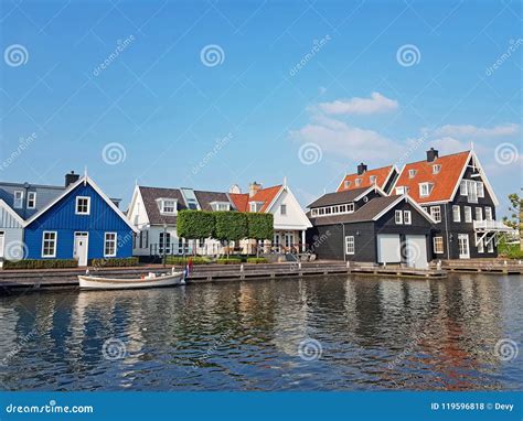 Traditional Historical Dutch Houses in the Countryside from the Netherlands Stock Photo - Image ...