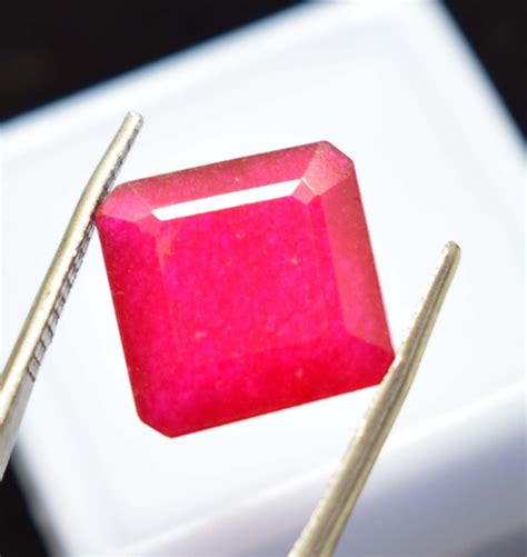 Ct Natural Red Beryl Bixbite Radiant Cgi Certified From Etsy