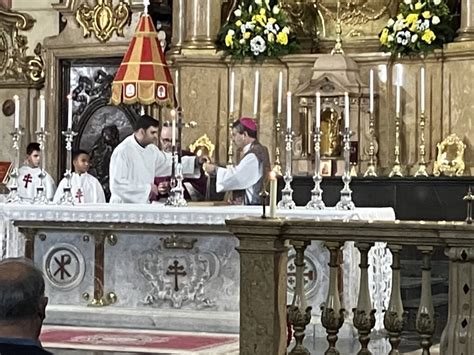 El Obispo De Tarazona D Vicente Rebollo Celebra En Calatayud Una