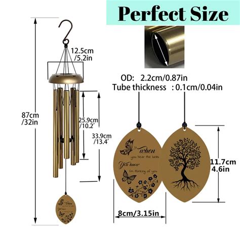 Memorial Wind Chimes Outdoor In Memory Loss Loved One Temu