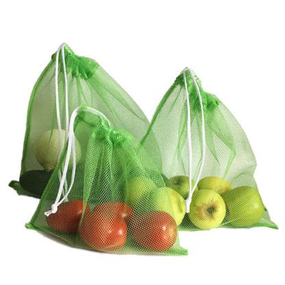 Bolsas De Malla Para Fruta Y Verdura Pack 3 Piezas Re Mil Veces