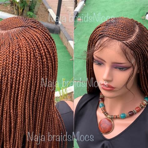 Cornrow Wig Etsy