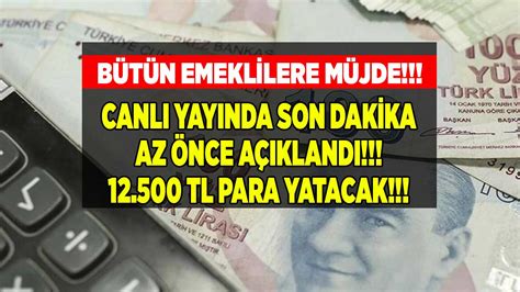 Bütün emeklilere müjde Canlı yayında SON DAKİKA açıklandı Ekim ayında