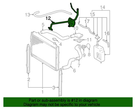 Engine Coolant Bypass Pipe Toyota Longo