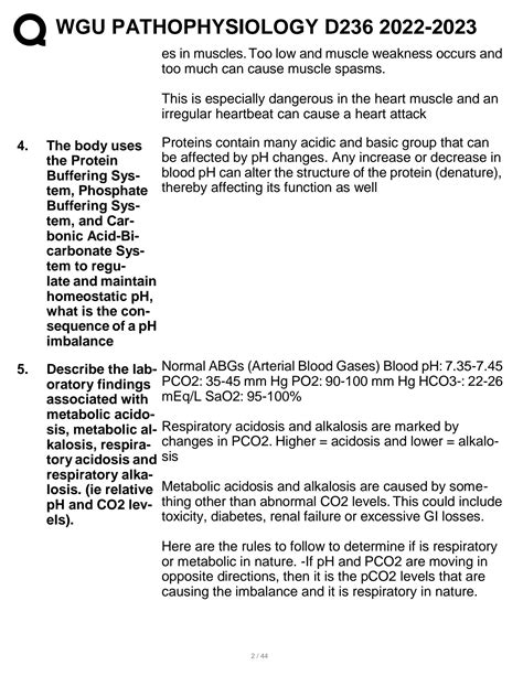 SOLUTION Wgu Pathophysiology D236 2022 2023 Studypool