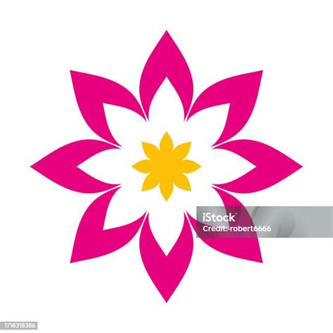 ikon simbol bunga ilustrasi stok  gambar  alam bunga