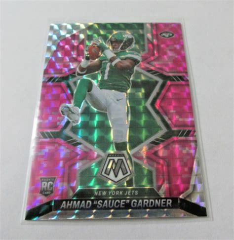 Panini Mosaic Ahmad Sauce Gardner Pink Camo Prizm Rookie