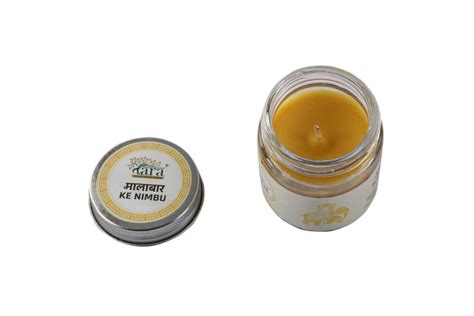 Malabari Ke Nimbu Small Plain Glass Jar Container Screw Lid Tara Candles