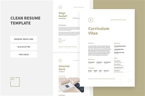 20+ Best InDesign Resume Templates (INDD CV Templates) – Yes Web Designs