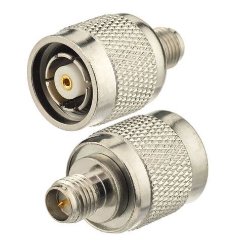 2 Pack Rp Sma Jack Male To Rp Tnc Plug Female Adapter Straight Ebay