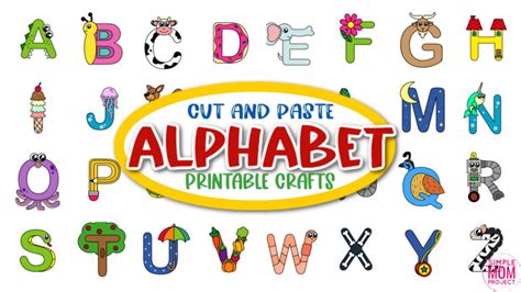 Printable A To Z Alphabet Craft Templates Simple Mom Project