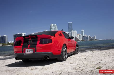 Custom Painted Red and Black Ford Mustang with Tuning Tweaks — CARiD.com Gallery