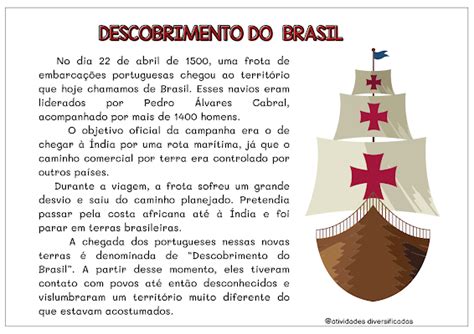 Atividades Descobrimento Do Brasil Artofit