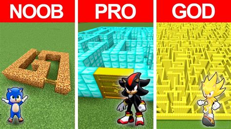 LABIRYNT BABY SONIC Vs SHADOW SONIC Vs SUPER SONIC W Minecraft YouTube