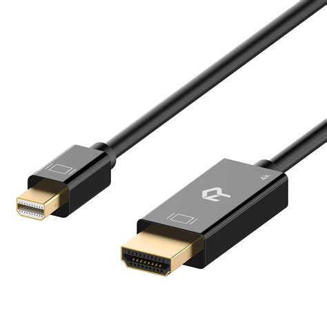 Rankie Mini DisplayPort Cable Mini DP To HDMI 4 5 M Black Amazon De