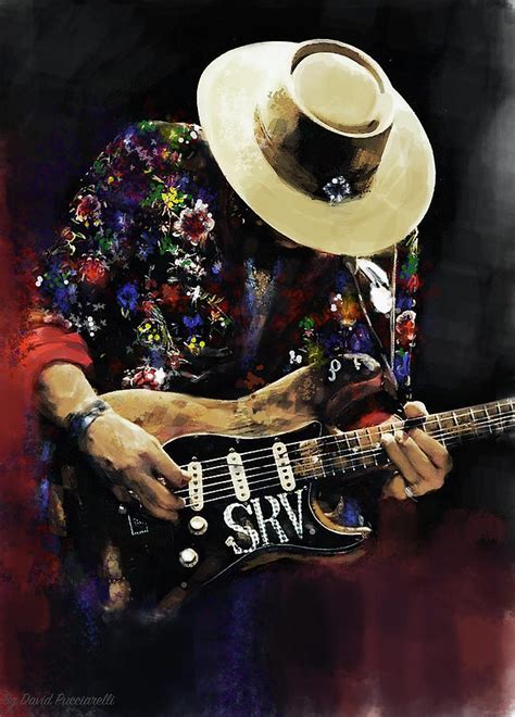 Stevie Ray Vaughan SRV Painting By Iconic Images Art Gallery David