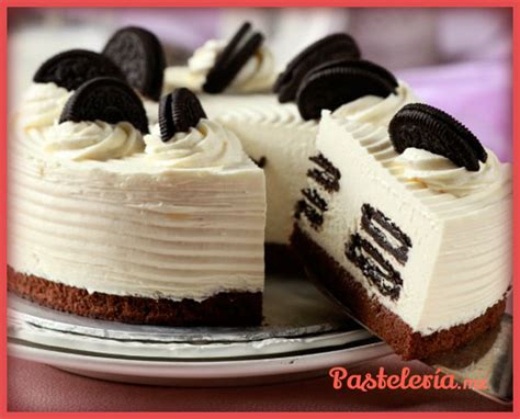 Pastel De Queso Crema Con Galletas Oreo