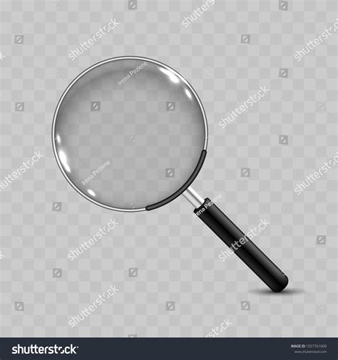 Realistic Vector Magnifying Glass Icon Stock Vector Royalty Free