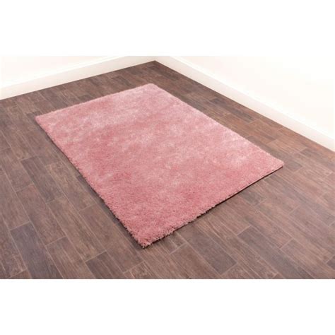 Rug Style Whisper Blush Plain Shaggy Rug Ashanti Rugs