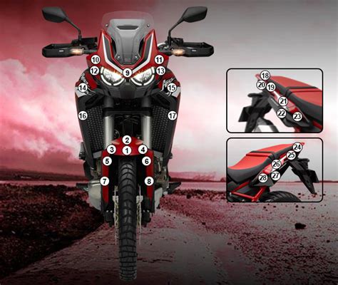 Paint Protection Kit Honda Crf L Africa Twin Eazi Grip