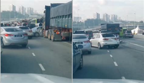 Langgar Kereta Di Tambak Johor Pemandu Lori Ada Saman Direman