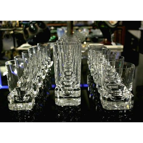 SET18 BICCHIERI VINTAGE Villeroy Boch CRISTAL GLASS DRINK WHISKY