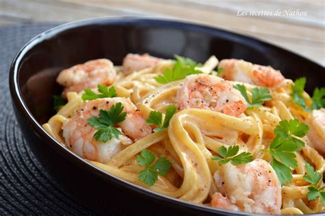 Ma Cuisine Au Fil De Mes Id Es P Tes Linguine Aux Crevettes Sauce